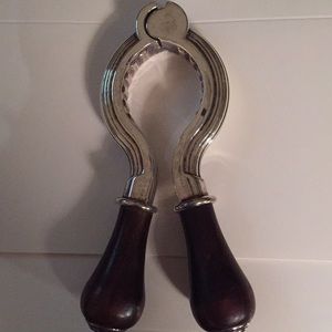 CHRISTOFLE Silver plate & wood Bottle Opener